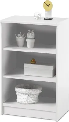 Zdjęcie produktu dla Regał „Olli” w kolorze białym – 54 x 86 x 34 cm (szer. x wys. x gł.)