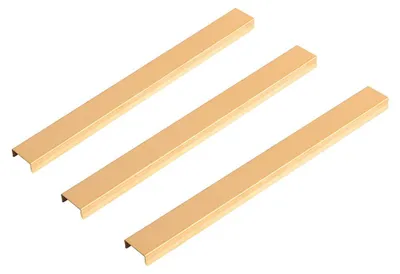 Produktbild von HOME DELUXE Dekoleiste für Akustikpaneel 3er Set – Gold 30 cm | Zubehör für Akustikpaneele, Dekolleisten für Wandpaneele