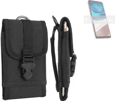 Produktbild von K-S-Trade Holster Handy Hülle kompatibel mit Motorola Moto G42 Holster Handytasche Gürtel Tasche Schutz Hülle Robust Outdoor schwarz