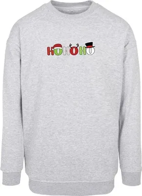 Obrázek produktu pro Pánská mikina Urban Classics Christmas Ho Ho Ho Crewneck grey - L
