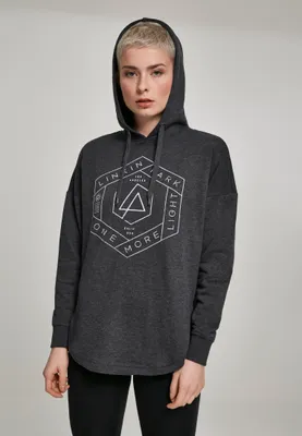 Produktbild von Merchcode Damen Hoodie Ladies Linkin Park OML Oversize Hoody Charcoal-L