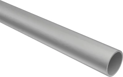 Produktbild von Interdeco Rundrohr / Metallrohr für Gardinenstangen 16 mm Ø Silbergrau, 200 cm