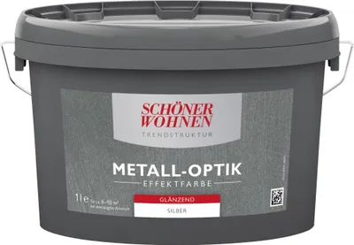 Produktbild von Trendstruktur Metall-Optik glänzend silber 1L