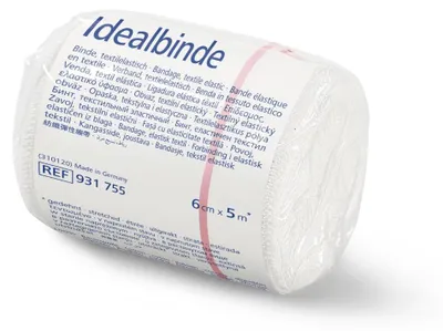 Produktbild von HARTMANN Idealbinde 5 m x 6 cm textilelastisch, 1 St. Binde