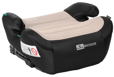 Produktbild von Kindersitz i-Size 125-150 cm Sitzerhöhung ISOFIX mit Armlehnen, breitem Sitz, Gurtmontage, abnehmbarem Bezug und stabilem Halt Lorelli Matador ECR129