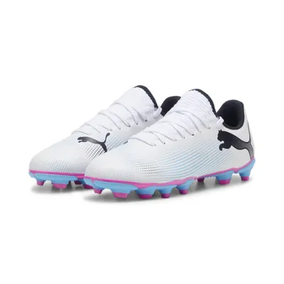Produktbild von Puma Future 7 Play FG/AG Jugend Fußballschuhe Kinder weiß schwarz pink Gr 38,5