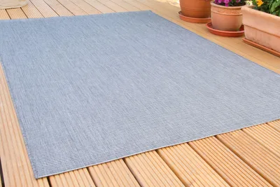 Produktbild von In- und Outdoor Teppich Halland Sisal Optik Grau Webteppich, GUT Siegel , Größe: 80x150 cm