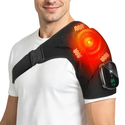 Image de Enrouleur chauffant, conception ergonomique, soulagement portable, couleur noire