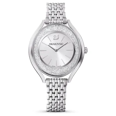 Image de Swarovski Crystalline Aura Uhr, Schweizer Produktion, Metallarmband, Silberfarben, Edelstahl CRYSTALLINE AURA MB STS/WHT/STS 5519462