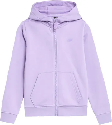 Produktbild von 4F Kinder Kapuzen-Sweatjacke Lila, Größe 122 - Ideal für Aktive Mädchen