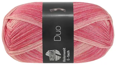 Produktbild von Lana Grossa - Meilenweit 6-fach 150g Duo 9722 pink rosa