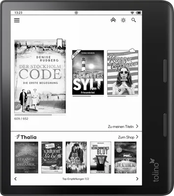 Produktbild von tolino EPOS 3, eBook-Reader, Großes 8 Zoll Display, Wasserschutz, smartLight
