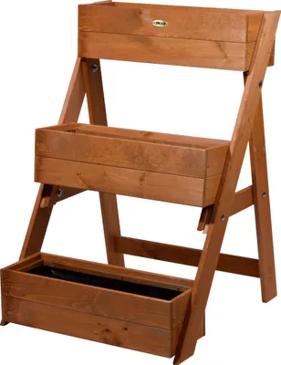 Produktbild von Dobar Dreistufige Pflanztreppe braun ca. 60x70x90 cm
