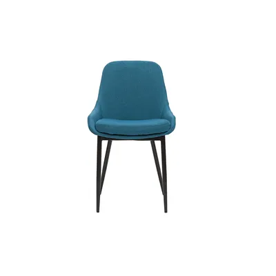 Produktbild von Miliboo - Stühle entenblauer Stoff (2er-Set) HOLO
