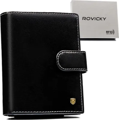 Immagine prodotto di Rovicky Portafoglio da uomo in pelle D1072L-RVT nero Taglia unica