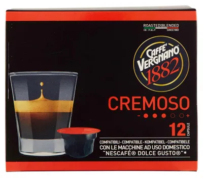 Zdjęcie produktu dla Kapsułki do ekspresu Dolce Gusto Cremoso 12szt. - Caffe Vergnano
