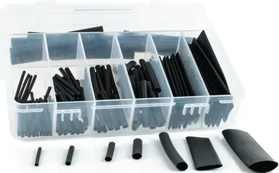 Obrázek produktu pro WKK 28112101 WKK Schrumpfschlauch Sortiment (schwarz, 127-tlg.) H-2(Z)