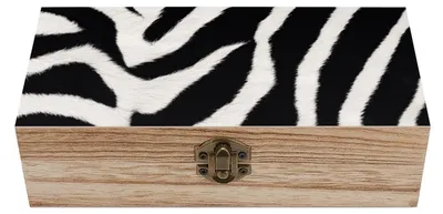 Imagen del producto de Caja de madera con tapa, de 21x8x6 cm, para joyería