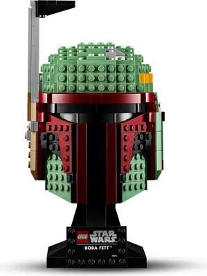 Produktbild von LEGO 75277 Star Wars Boba Fett Helm, Schaustück, Bauset zum Sammeln für Erwachsene, Geschenkidee für erfahrene LEGO Baumeister