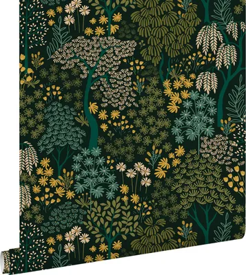 Obrázok produktu pre ESTAhome tapety stromy a kvety modrá zelená a žltá 50 x 900 cm