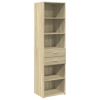 Image de Buffet haut chêne sonoma 50x42,5x185 cm bois d'ingénierie
