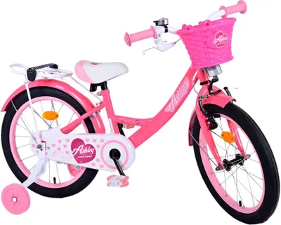 Produktbild von Volare Ashley Children's Bicycle - Mädchen - 18 Zoll - Pink/Rot - Zwei Handbremsen
