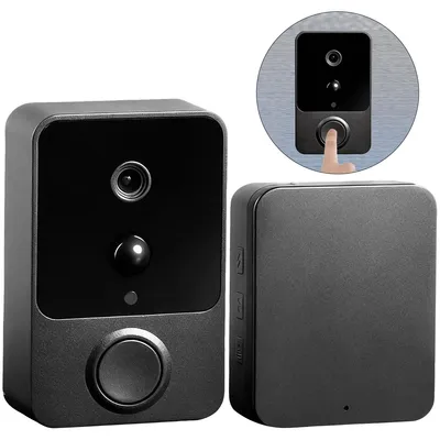 Produktbild von Smart WiFi Türklingel ,Kabellose Installation, HD-Nachtsicht, 2-Wege-Kommunikation, langlebiger Akku, zuverlässige Sicherheitslösung für Ihr Zuhause
