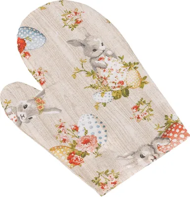 Produktbild von Küchentuch - Ostern - 28x18 cm - Beige,Grün,Rot