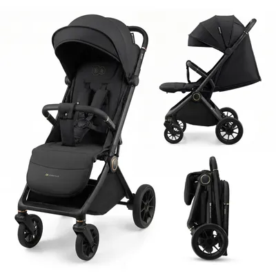 Produktbild von Kinderkraft DAVE Buggy leicht klappbar bis 22 kg, 93 cm Liegefläche, Schwarz
