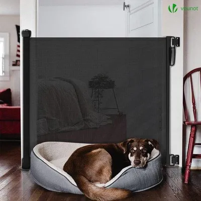 Produktbild von Famanu Treppenschutzgitter einziehbar - bis 180 cm breit, schwarz