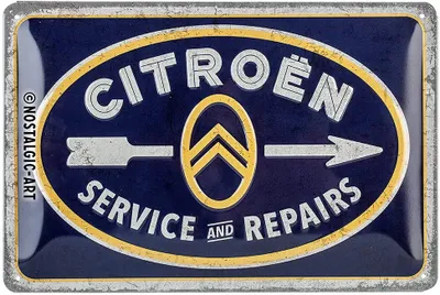 Immagine prodotto di Nostalgic-Art - Blechschild 20 x 30cm - Citroen - Citroen Service & Repairs