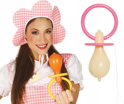 Immagine prodotto di Clown Carnevale Divertente Accessorio Ciuccio Gigante Divertimento Decorazione Festa Fantasia Colorata, Colore: Multicolore