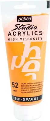 Produktbild von Halbdeckende Acrylfarbe - Kadmiumgelb - 100 ml