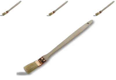 Productafbeelding van KIBROS 340P_30cx3 | Platte platte kwast voor radiatorverf | Breedte 30 mm | Met handvat
