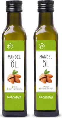 Produktbild von Mandelöl  2x250ml - 100% rein I nativ und kaltgepresst von bioKontor