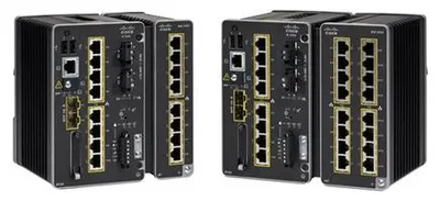 Image de Cisco Catalyst IE3300 Rugged Series - Avantage réseau - Commutateur - géré - 10 x 10/100/1000 (8 PoE+) + 2 x SFP - montable sur rail DIN - PoE+ (360 W) - DC