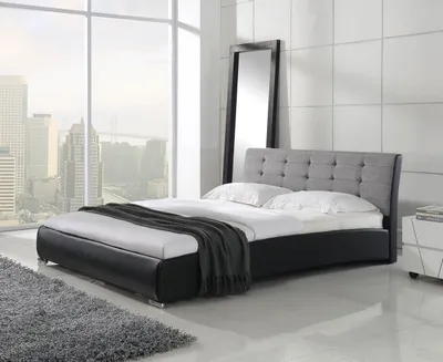 Produktbild von Leder Design Bett Betten Ehe Modernes Gestell Schlaf Zimmer Luxus Hotel Doppel
