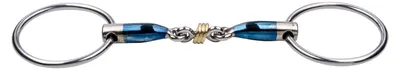 Produktbild von Trust Equestrian Wassertrense Brass Rings 16 mm Sweet Iron Rollengebiss 13,5 cm