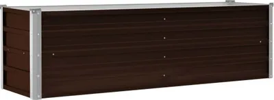 Produktbild von vidaXL Garten-Hochbeet Braun 160 x 40 x 45 cm Verzinkter Stahl