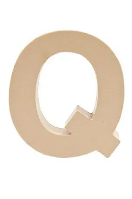 Image de Lettre "Q" debout en papier mâché à bricoler créativement Rico Design Idée