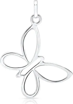 Produktbild von Filigraner Schmetterling in Silber SP0711