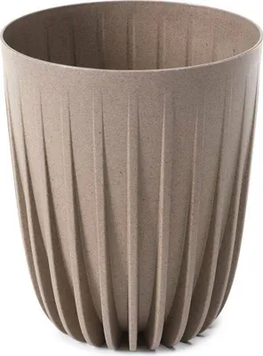 Produktbild von HowHomely Blumentopf Rund 36 cm Höhe, Pflanzkübel, Hellbraun Übertopf für garten balkon