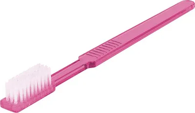 Produktbild von Einmalzahnbürsten - mit Zahnpasta - Kunststoff - pink - 100 Zahnbürsten