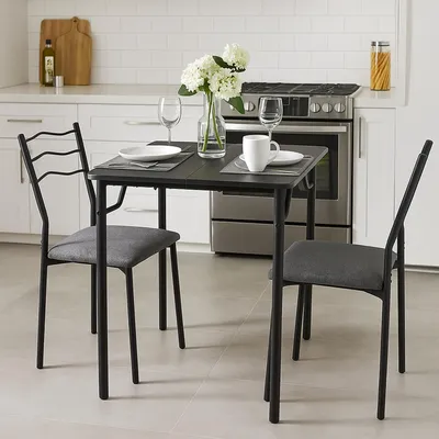 Produktbild von Essgruppe Thora 3-teilig Tischplatte Schwarz