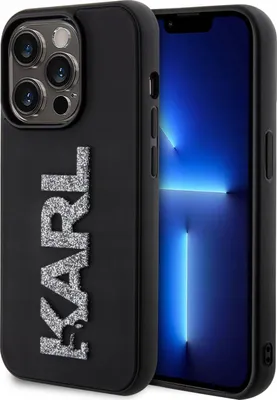 Immagine prodotto di Karl Lagerfeld Klhcp15L3Dmbkck Custodia rigida per Iphone 15 Pro 6.1 Czarny/Nero Logo 3D in gomma glitterata