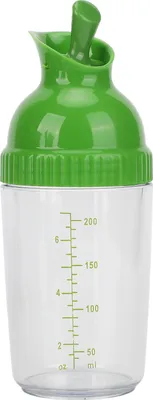 Obrázok produktu pre 200 ml šejker na šalátový dresing, bez BPA, zabraňuje vytečeniu, sklo s viečkom pre KitchenGreen