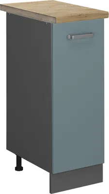 Produktbild von Apothekerschrank Vicco R-Line Blau-Grau 30 cm , AP Eiche, Model 45599
