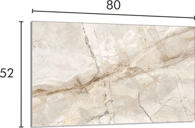 Imagen del producto de Cubierta protectora de vidrio para cocina, 80x52 cm, diseño mármol