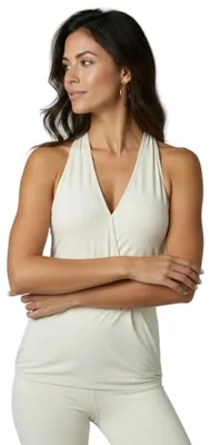 Produktbild von Yoga-Racerback V-Neck "ala" - ivory