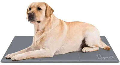 Produktbild von Kühlmatte für Hunde und Katzen L 90 x 50 cm Grau Kratzfest Langlebig